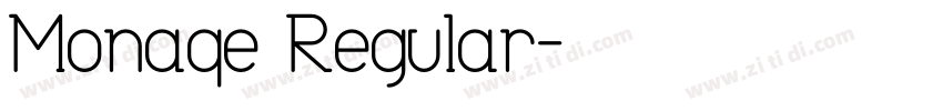 Monaqe Regular字体转换